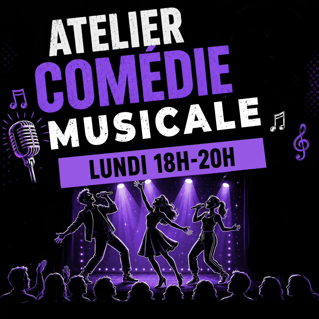 Cours de comédie musicale adultes